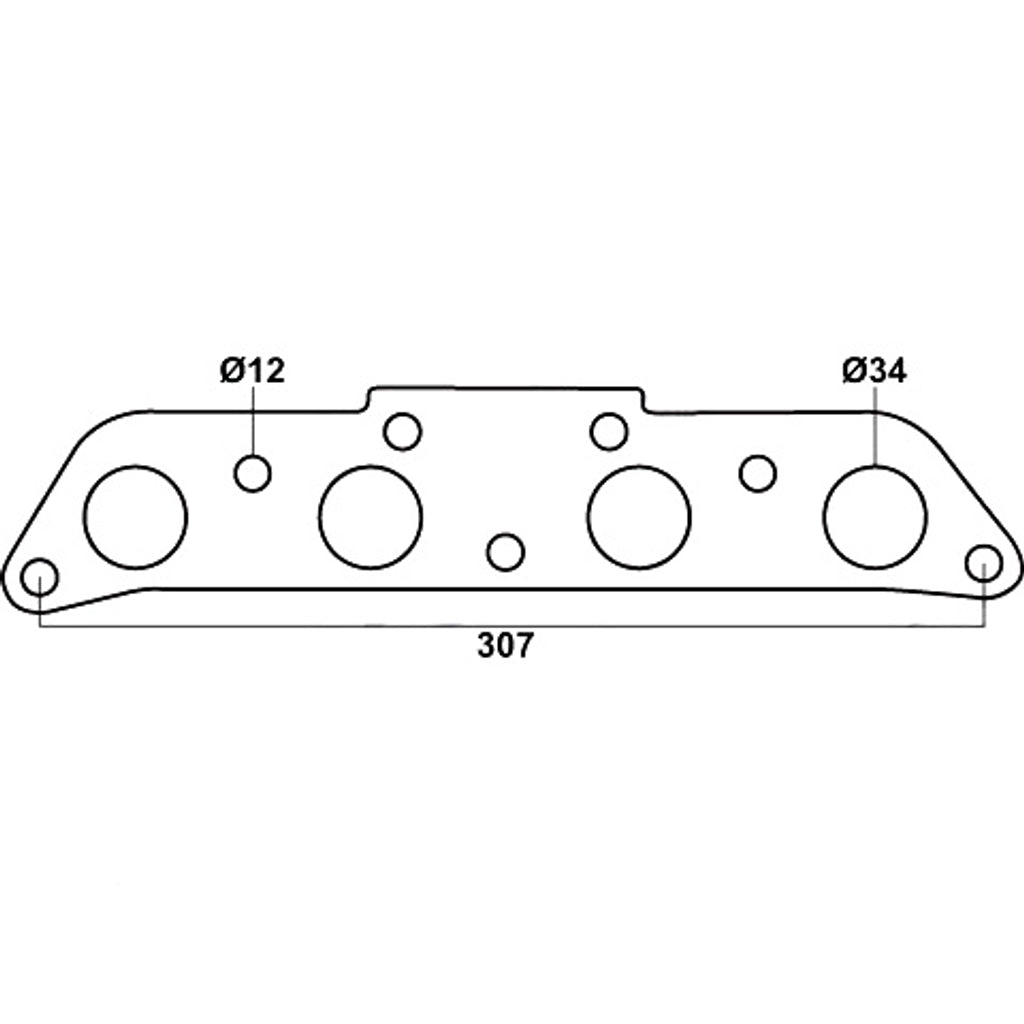 Headers gasket for Toyota Corolla AE90, AE92, AE95, AE101, AE102 & AE112, Holden Nova, Toyota 4A-FE & 7A-FE