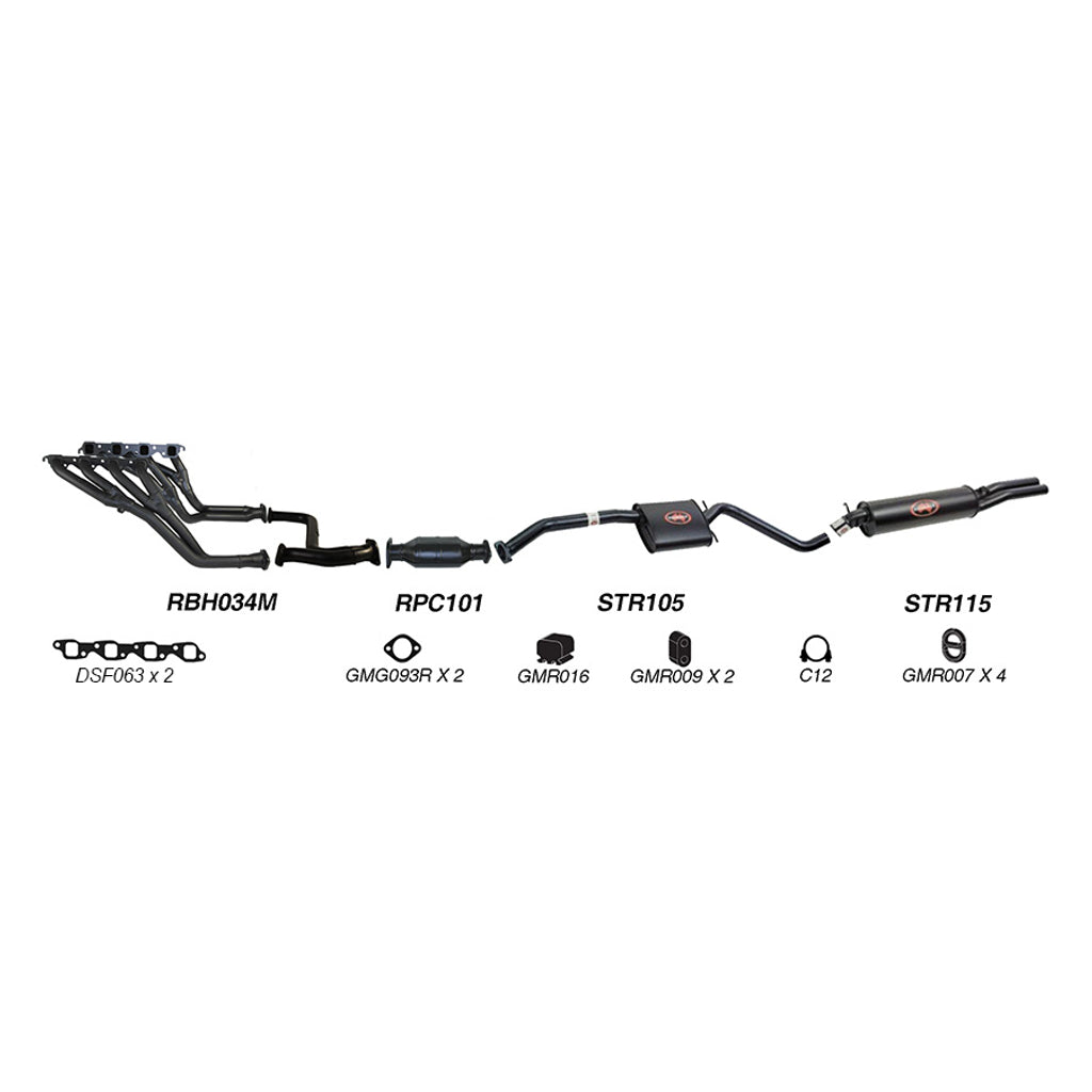 Redback Exhaust System for Holden Commodore (09/1991 - 1995), Calais (09/1991 - 1995)