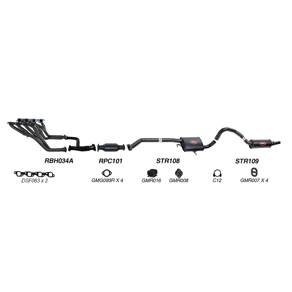 Redback Exhaust System for Holden Commodore (01/1988 - 1995)