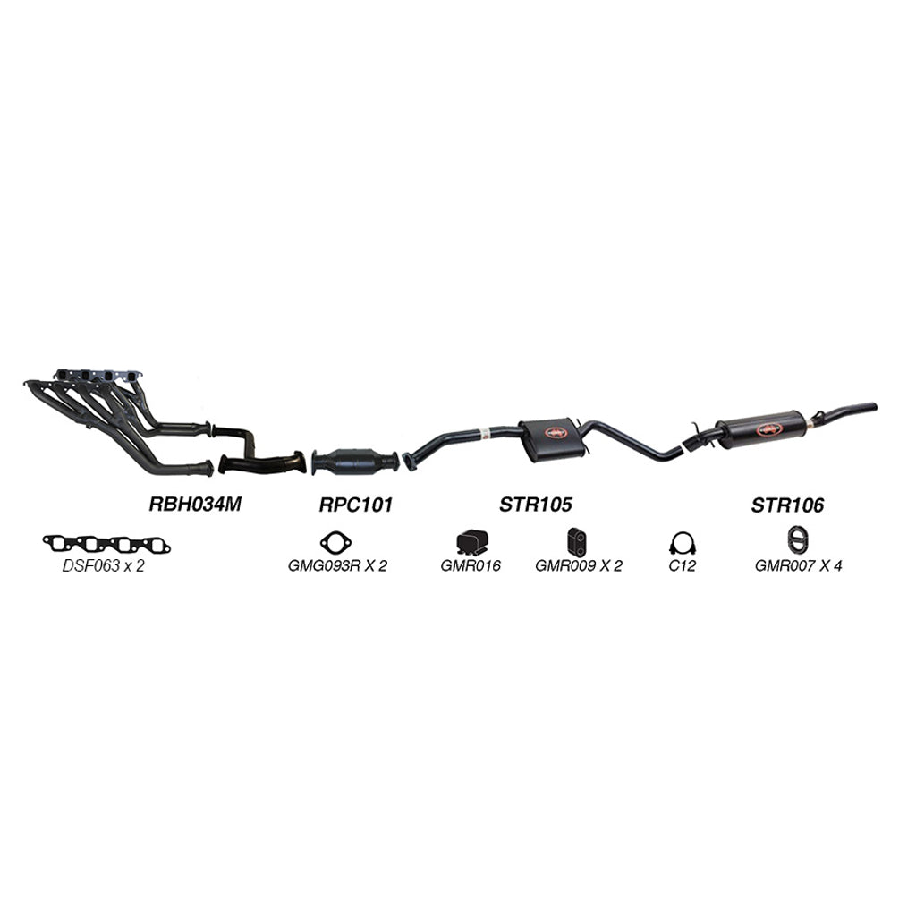 Redback Exhaust System for Holden Commodore (09/1991 - 1995), Calais (09/1991 - 1995)