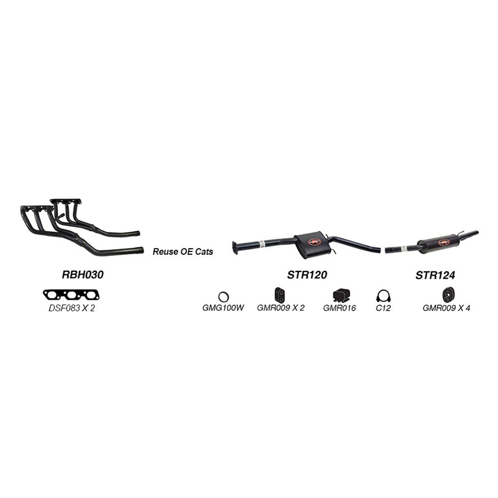 Redback Exhaust System for Holden Commodore (09/1997 - 08/2004), Calais (08/1997 - 08/2004), HSV XU6 (03/1998 - 10/2002)