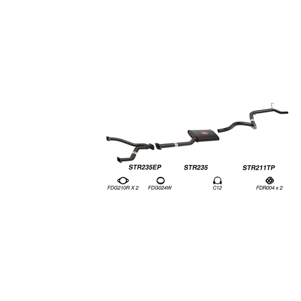 Redback Exhaust System for Ford Falcon (01/1998 - 09/2002), Fairmont (01/1998 - 09/2002)