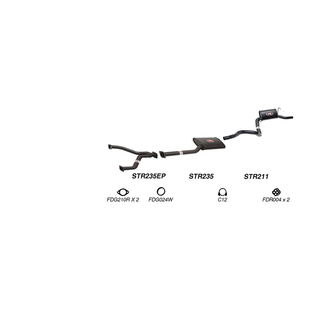 Redback Exhaust System for Ford Falcon (01/1991 - 09/2002), Fairmont (01/1991 - 09/2002)