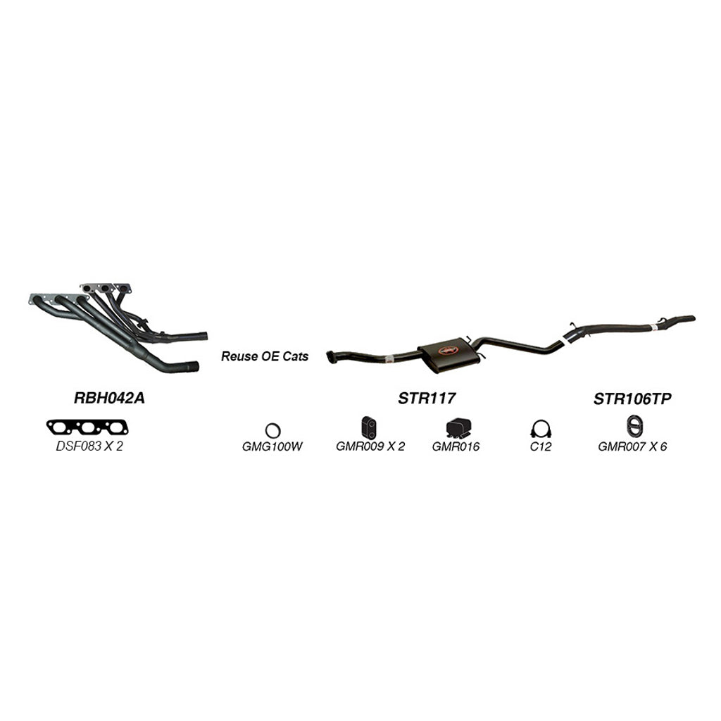 Redback Exhaust System for Holden Commodore (04/1995 - 08/1997), Calais (04/1995 - 1997)