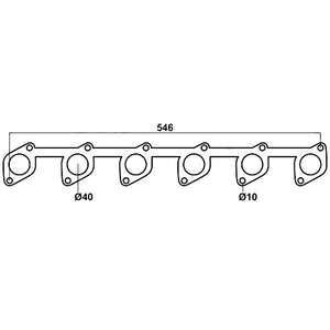 Redback Gasket for Ford Falcon (03/1988 - 09/2002), Fairlane (06/1988 - 03/1995), Fairmont (01/1992 - 09/2002)