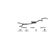 Redback Exhaust System for Ford Falcon (01/1998 - 09/2002), Fairmont (01/1998 - 09/2002)