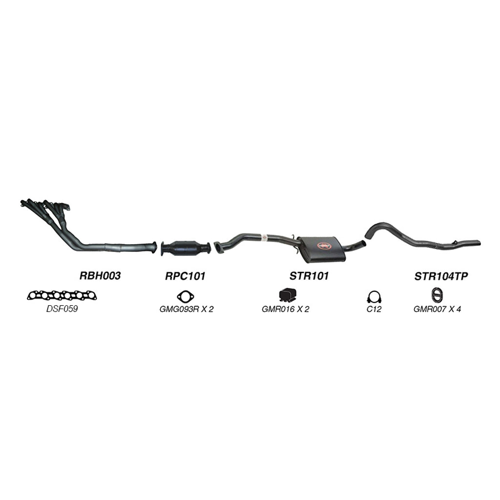 Redback Exhaust System for Holden Commodore (03/1986 - 1988), Calais (03/1986 - 09/1988)