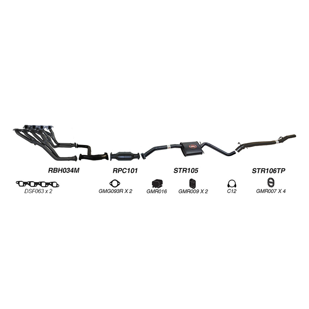 Redback Exhaust System for Holden Calais (09/1991 - 1995), Commodore (09/1991 - 04/1995)